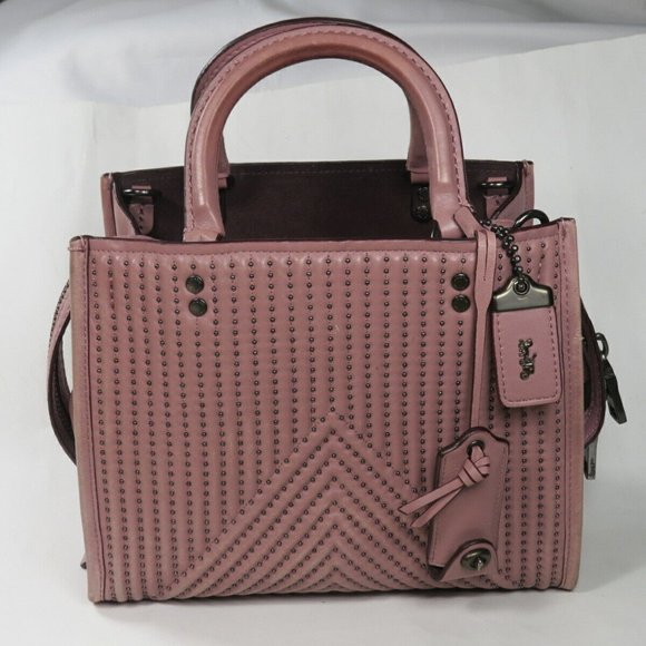 Coach Rogue 25 Womens Handbag Shoulder Bag Crossbody Quilted Nappa Leather $795 - Picture 4 of 13